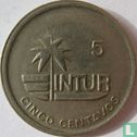 Cuba 5 convertible centavos 1989 (INTUR - copper-nickel) - Image 2