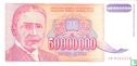 Yugoslavia 50 Million Dinara 1993 - Image 1