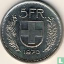 Zwitserland 5 francs 1970 - Afbeelding 1
