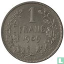 België 1 franc 1909 (FRA - TH VINCOTTE) - Afbeelding 1