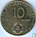 DDR 10 mark 1975 "20th anniversary of the Warsaw Pact" - Afbeelding 1