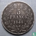 France 5 francs 1846 (BB) - Image 1