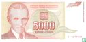 Joegoslavië 5.000 Dinara  - Afbeelding 1