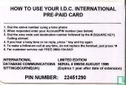 pre-paid card - Afbeelding 2