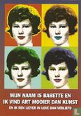 B002693 - Joost Overbeek "Mijn naam is Babette en ik vind art mooier dan kunst" - Image 1
