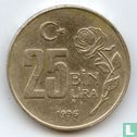 Turkije 25 bin lira 1996 - Afbeelding 1