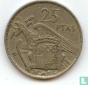 Spain 25 pesetas 1957 (64) - Image 1