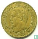 Frankrijk 5 centimes 1853 "visite" - Afbeelding 1