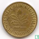 Duitsland 5 pfennig 1969 (D) - Afbeelding 1
