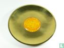 Brass plate with amber inlay - Image 1