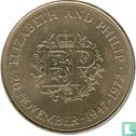 Verenigd Koninkrijk 25 new pence 1972 "25th Wedding Anniversary of Queen Elizabeth II and Prince Philip" - Afbeelding 1