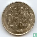 Turkije 25 bin lira 1999 - Afbeelding 1