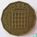 United Kingdom 3 pence 1954 - Image 1