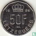 Luxemburg 50 francs 1989 "LËTZEBUERG"