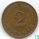 Duitsland 2 pfennig 1966 (J) - Afbeelding 2