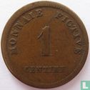 België 1 centime 1833 Monnaie Fictive, Gent - Afbeelding 2