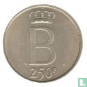 Belgien 250 Franc 1976 (NLD - große B) "25 years Reign of King Baudouin" - Bild 2