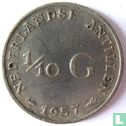 Antilles néerlandaises 1/10 gulden 1957 - Image 1