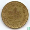 Duitsland 10 pfennig 1971 (J - klein muntteken) - Afbeelding 1