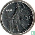 Italy 50 lire 1991 - Image 1