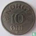 Norwegen 10 Øre 1955 - Bild 2