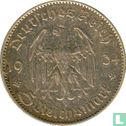 Empire allemand 5 reichsmark 1934 (F - type 2) "First anniversary of Nazi Rule" - Image 1