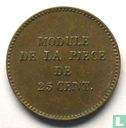 France 25 centimes 1845 (trial) - Image 2