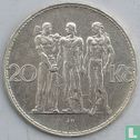 Czechoslovakia 20 korun 1933 - Image 2