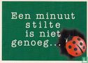 U000376 - Stichting Tegen Zinloos Geweld "Een minuut stilte..."  - Afbeelding 1