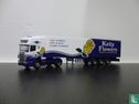 Scania R144 Topline refrigerated semi box trailer 'Kelly Flowers' - Afbeelding 1