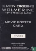 Numbered X-Men Origins: Wolverine Movie Poster Card - Image 2