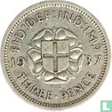 Verenigd Koninkrijk 3 pence 1937 (type 1) - Afbeelding 1