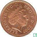 United Kingdom 1 penny 2007 (type 1) - Image 1