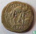 Roman Republic Denarius of Marcus Aemilius and Publius Scaurus Plautius Hypsaeus 58 BC. - Image 2
