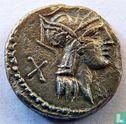 Roman Republic Denarius of Decius Junius Silanus 91 BC - Image 2
