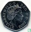 United Kingdom 50 pence 2008 (type 2) - Image 1