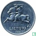 Lituanie 1 centas 1991 - Image 1