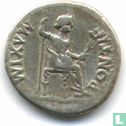 Romeinse Rijk denarius van Keizer Tiberius 16-37 AD Chr. - Afbeelding 1