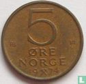Noorwegen 5 øre 1974 - Afbeelding 1