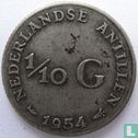 Antilles néerlandaises 1/10 gulden 1954 - Image 1