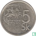 Slowakije 5 korun 1993 - Afbeelding 2