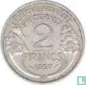 Frankrijk 2 francs 1950 (met B) - Afbeelding 1