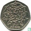 Verenigd Koninkrijk 50 pence 1998 "25th anniversary UK entry in the European Union" - Afbeelding 2