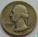 États-Unis ¼ dollar 1942 (sans lettre) - Image 1