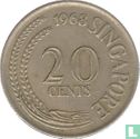 Singapore 20 cents 1968 - Afbeelding 1