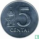 Litouwen 5 centai 1991 - Afbeelding 2