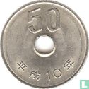Japan 50 yen 1998 (year 10) - Image 1