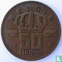 Belgium 50 centimes 1958 (NLD) - Image 1