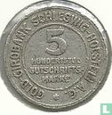 Sleeswijk-Holstein 5/100 gutschriftsmarke 1923 - Afbeelding 2