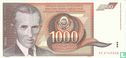 Yugoslavia 1,000 Dinara 1990 - Image 1